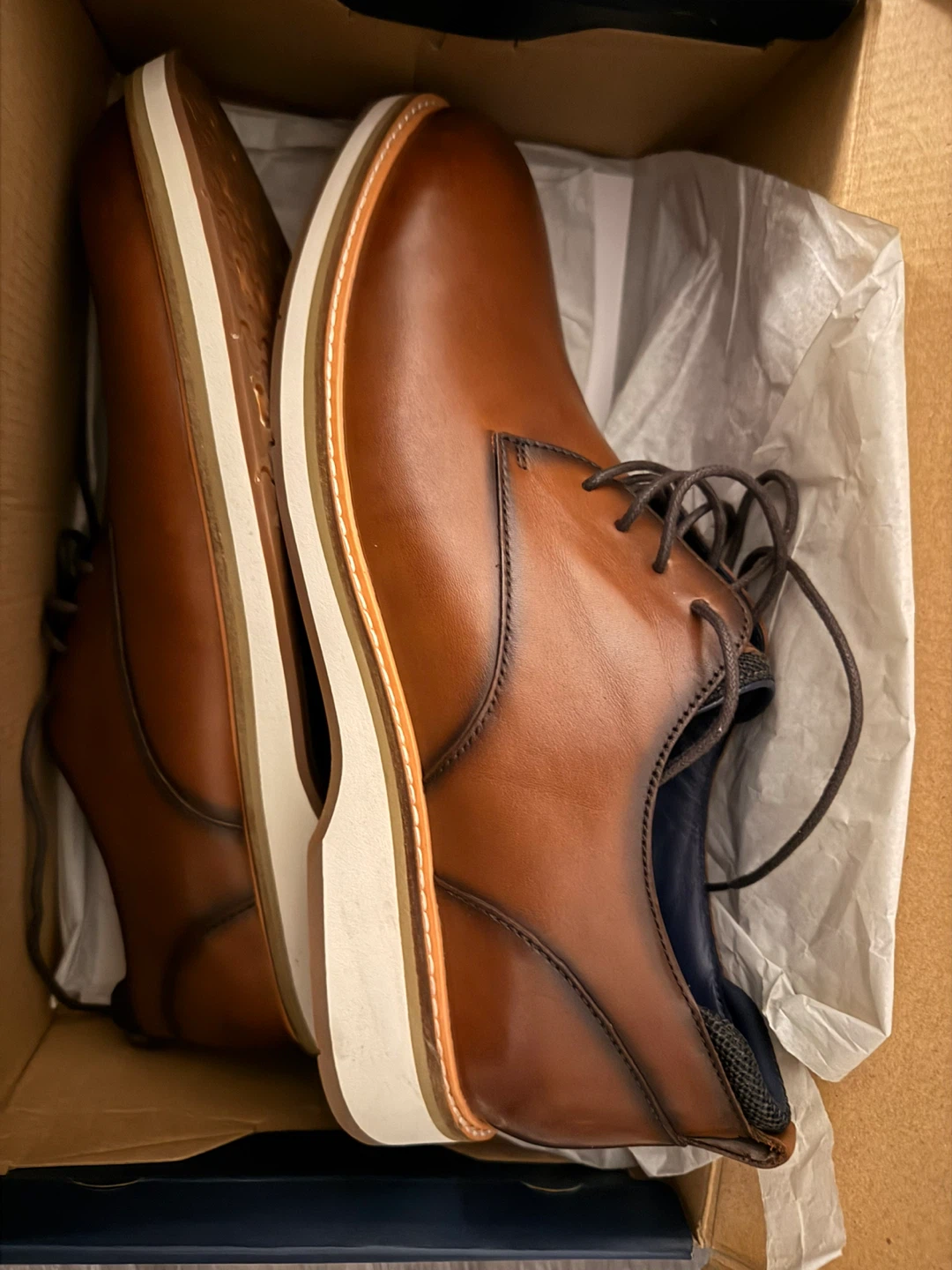 Cole Haan Grand 360 Leather Oxford Shoes - Brown