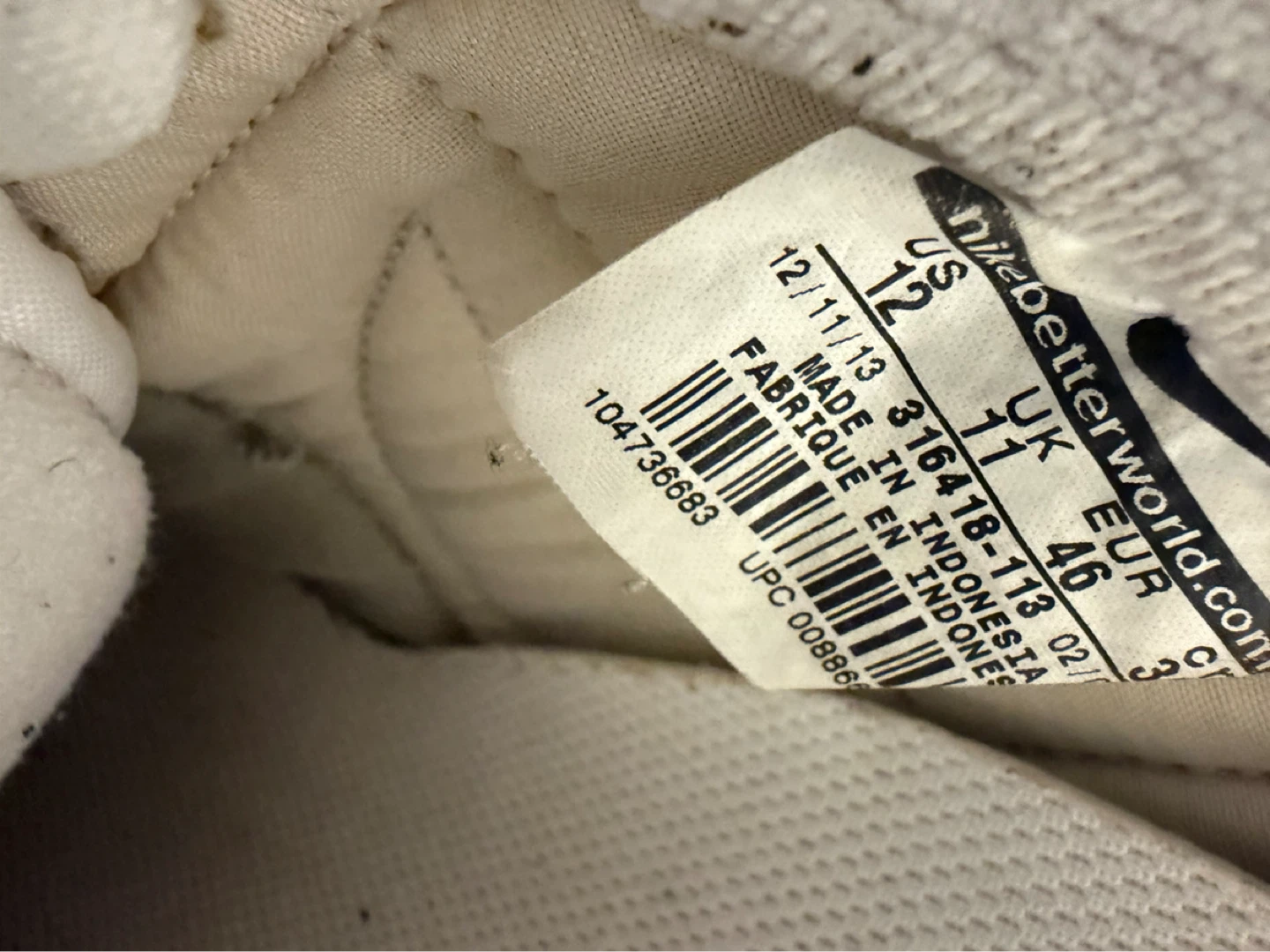 Nike Cortes white size 12 - photo 4