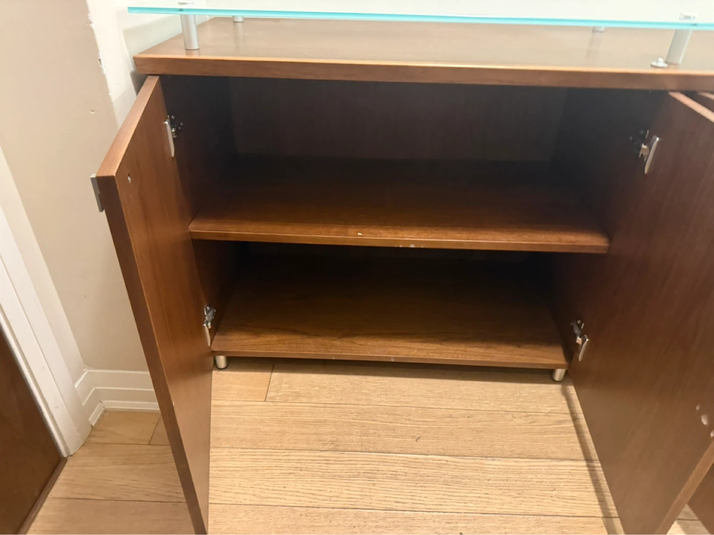 Wood and Glass Cabinet