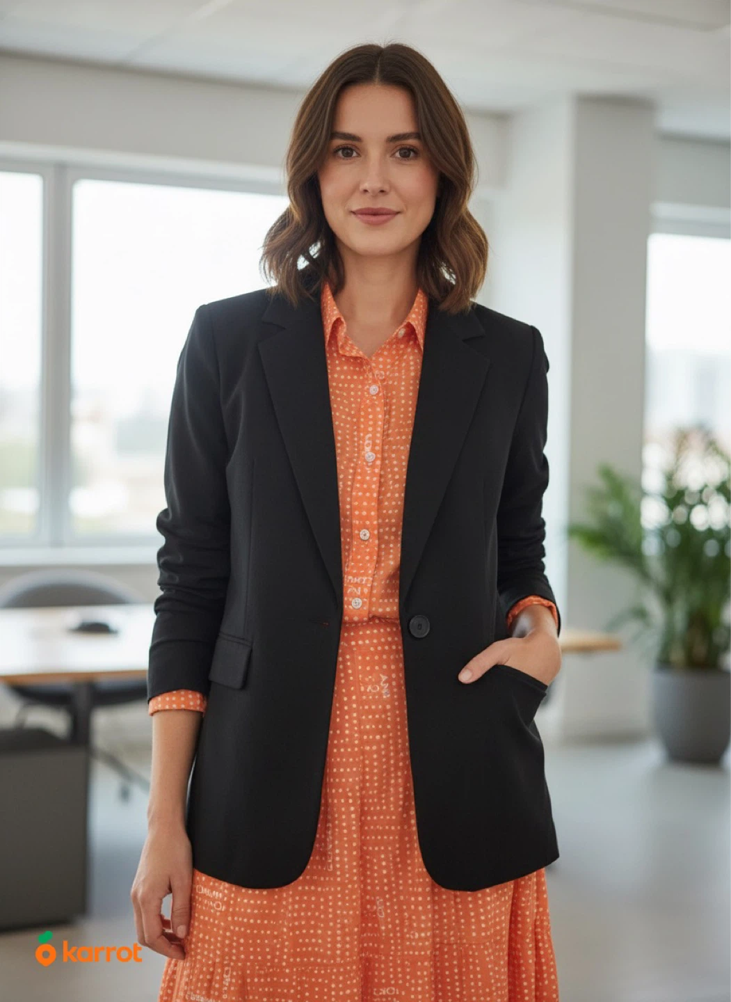French Connection Women's Black Blazer - Medium