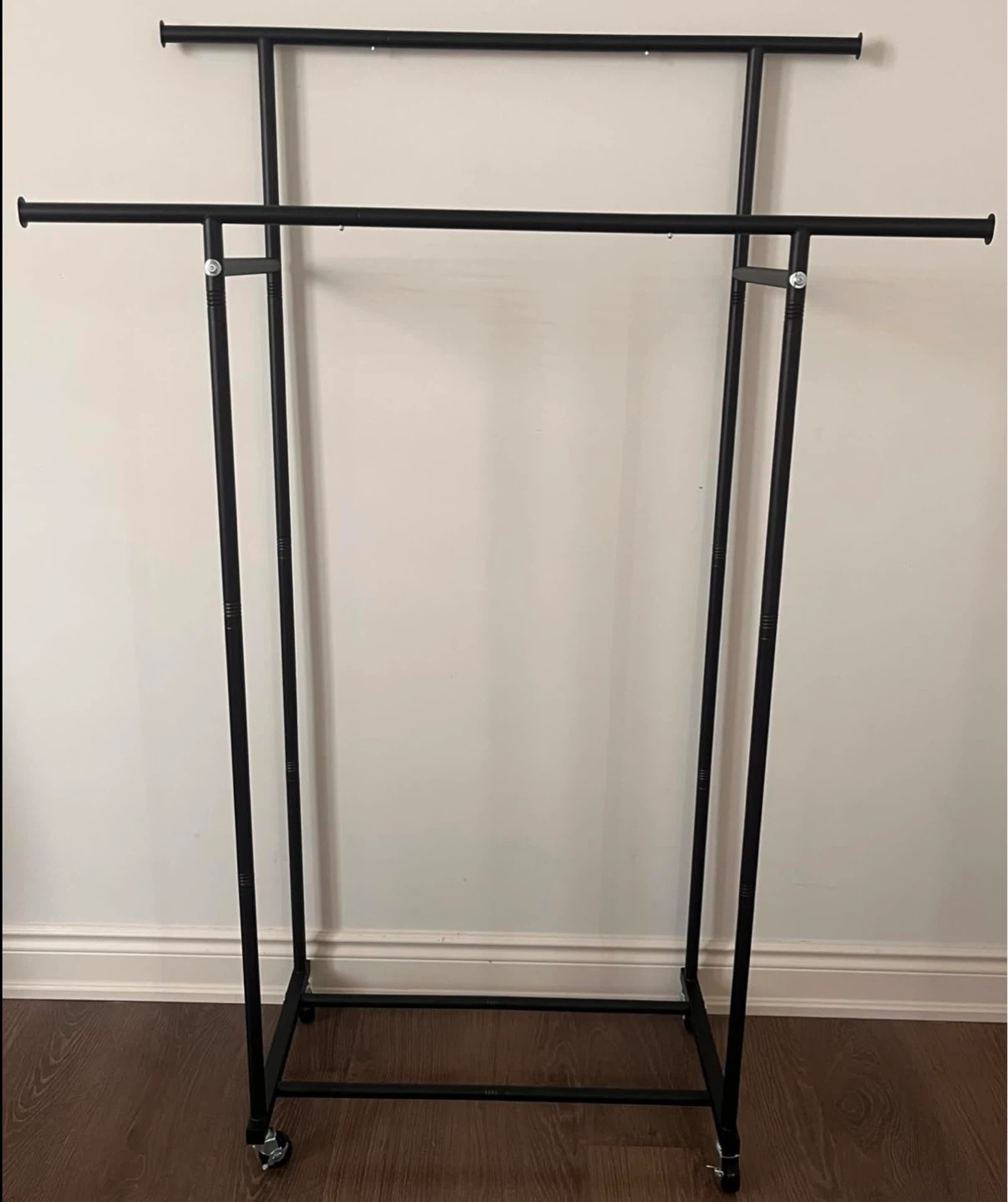 HYSEYY Double Rod Clothing Rack - photo 2