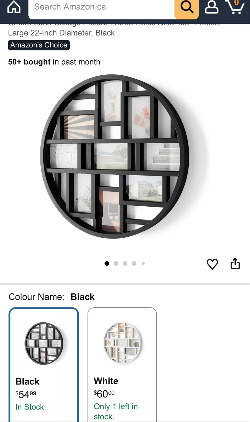 Round Multi-Photo Frame - photo 2