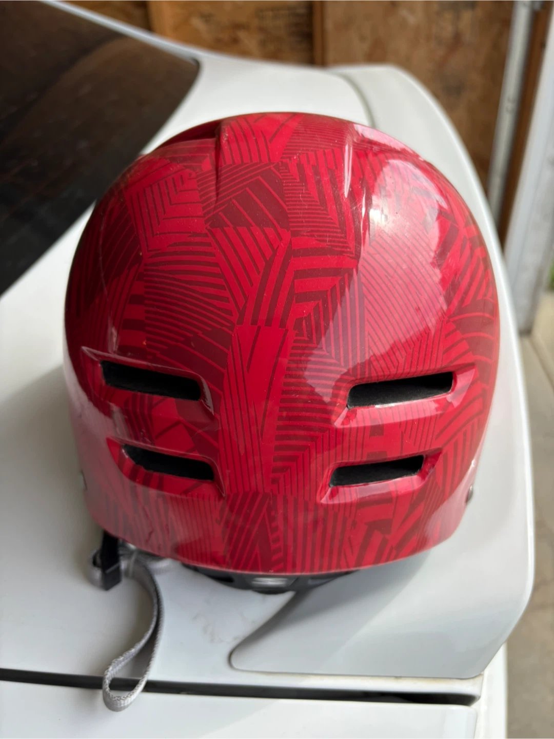 Spyder Red Kids Helmet and front bike rack - photo 4