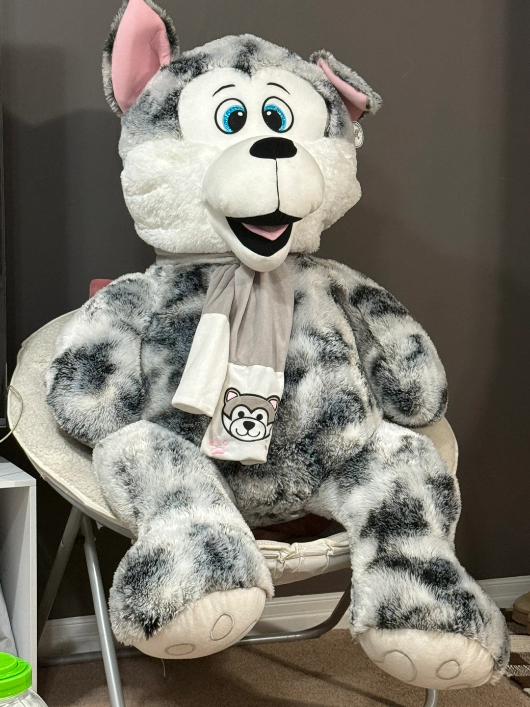 Giant Plush Husky Stuffed Animal