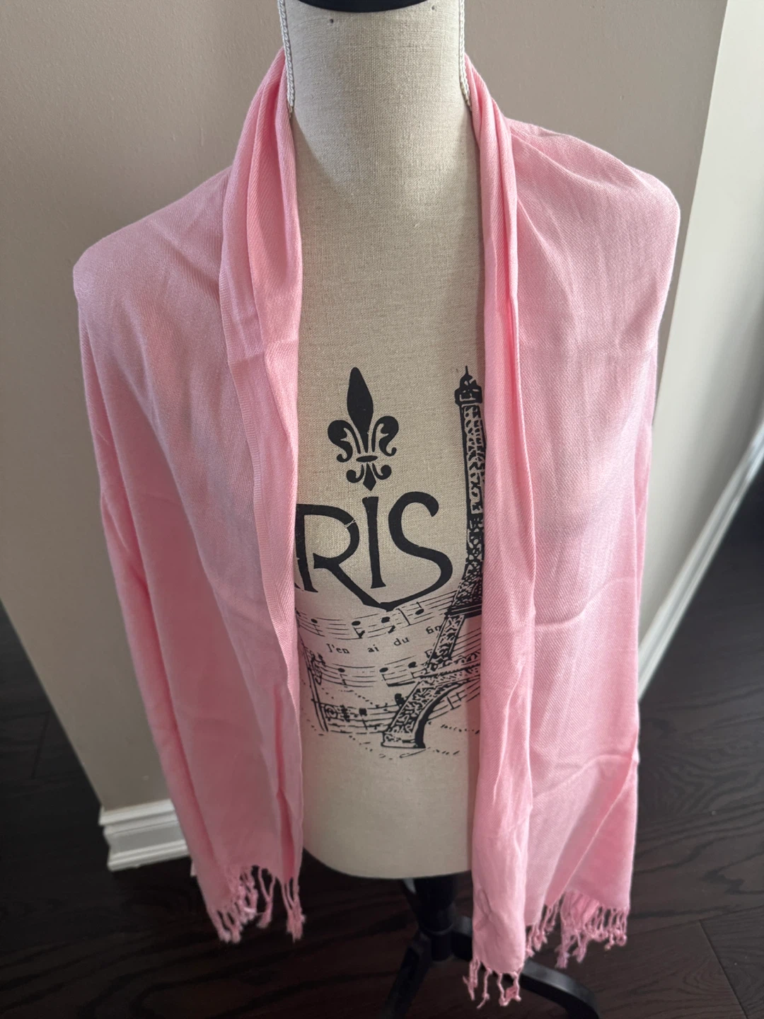Avon Pink Scarf with Tassels