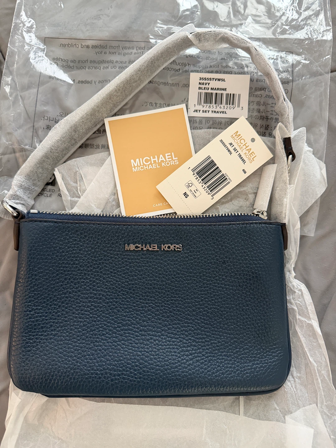 Michael Kors Jet Set Convertible Wristlet - Navy