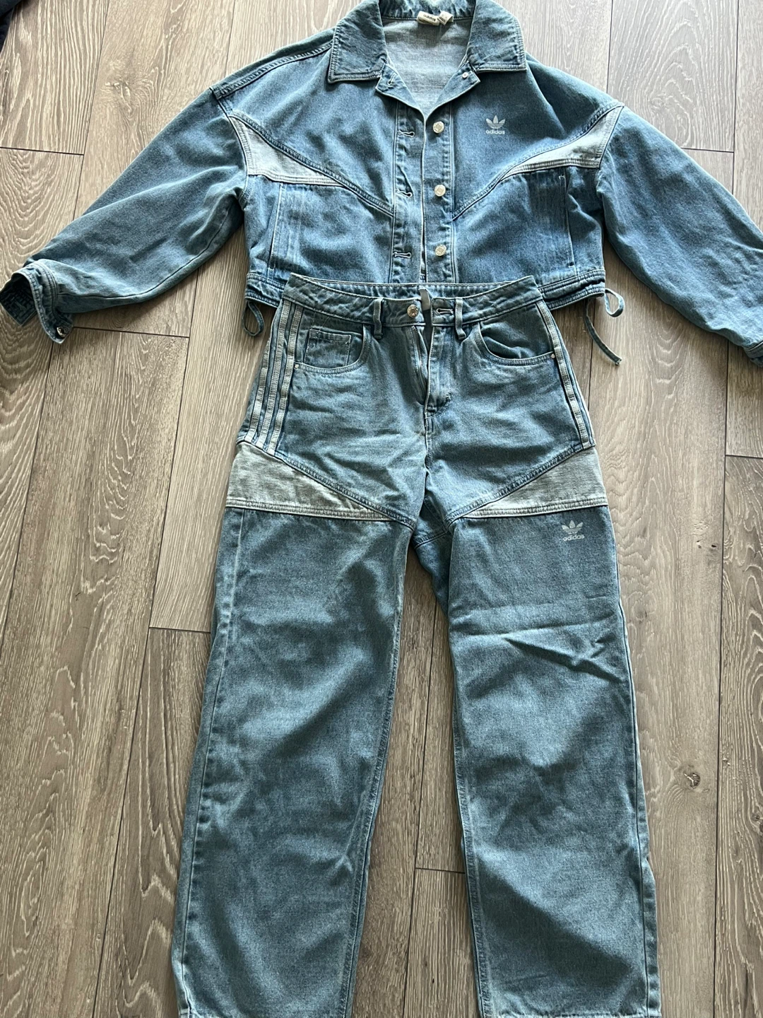 VINTAGE Adidas Denim Jacket and Jeans Set - photo 4