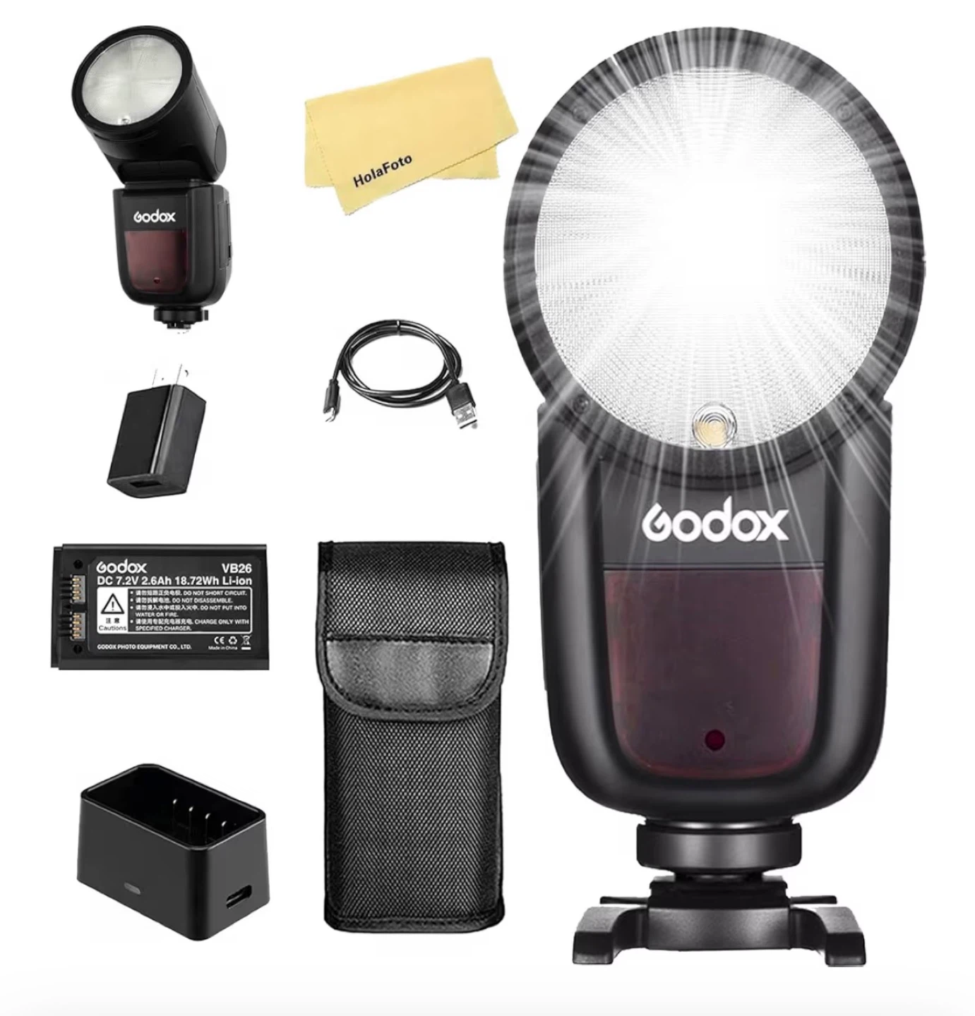 Godox V1C TTL Li-ion Round Head Camera Flash for Canon