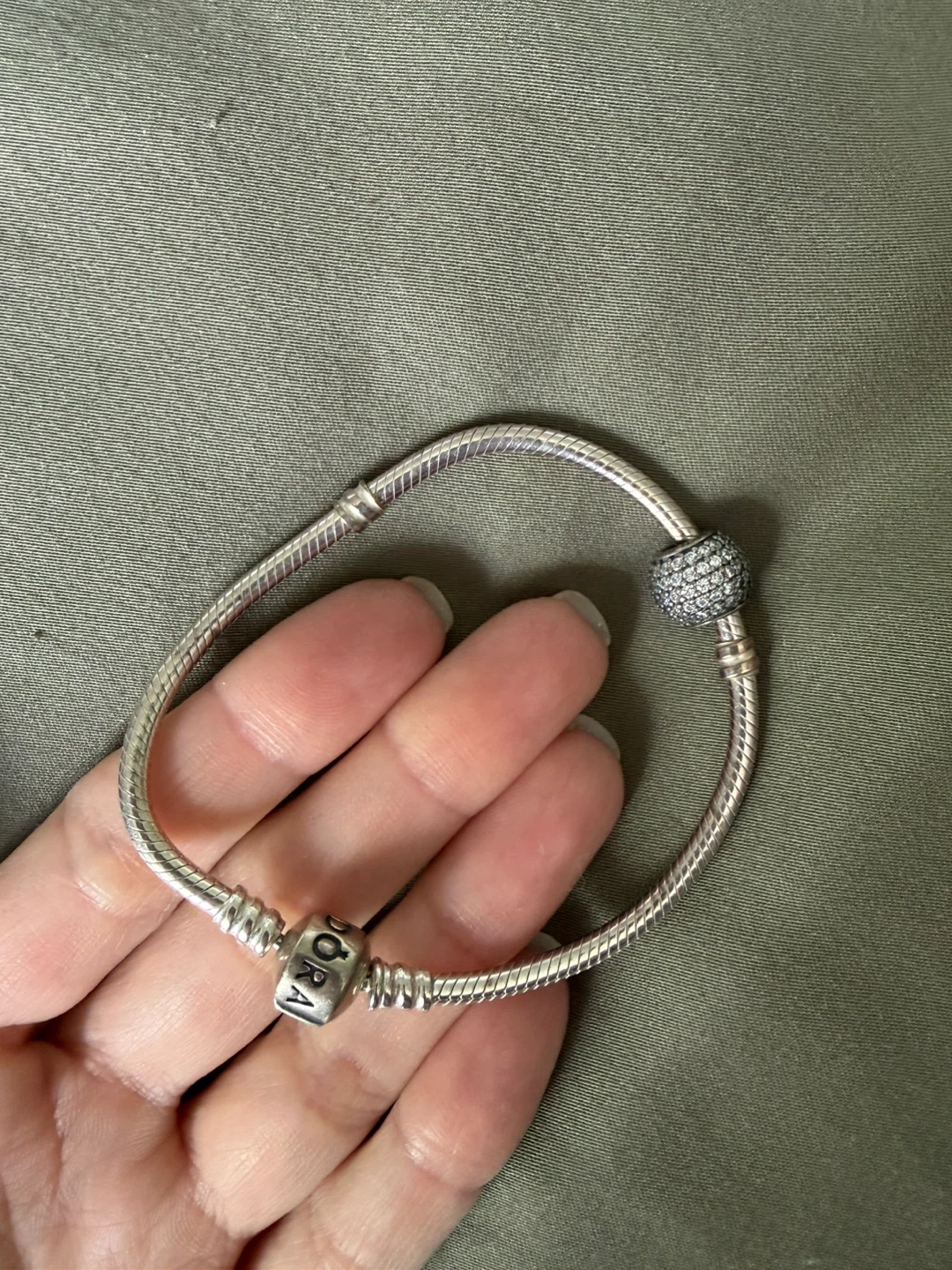 Pandora Sterling Silver Bracelet with Charm - photo 2