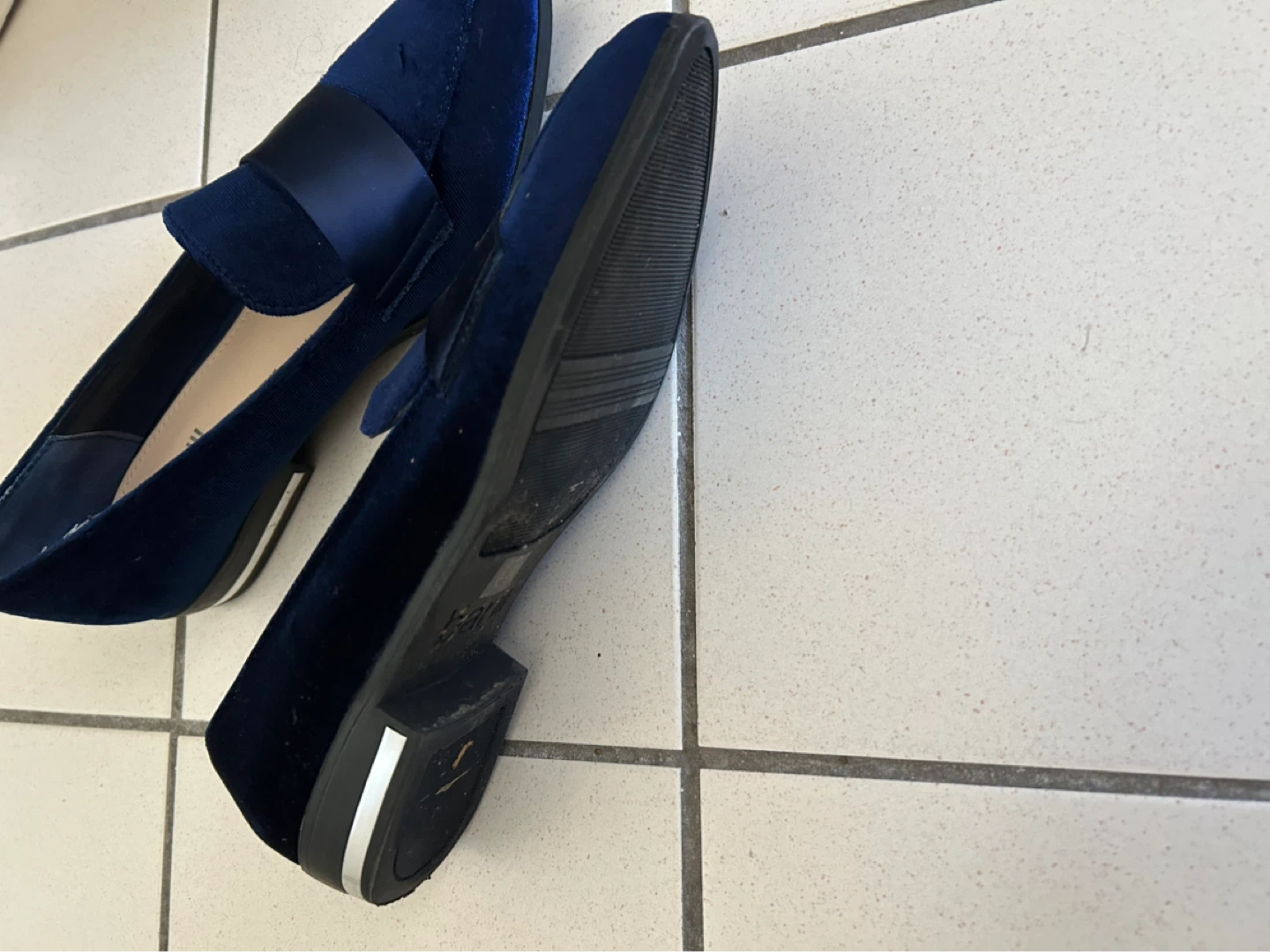 Bar III Blue Velvet Loafers Women's Size 5.5 - photo 2