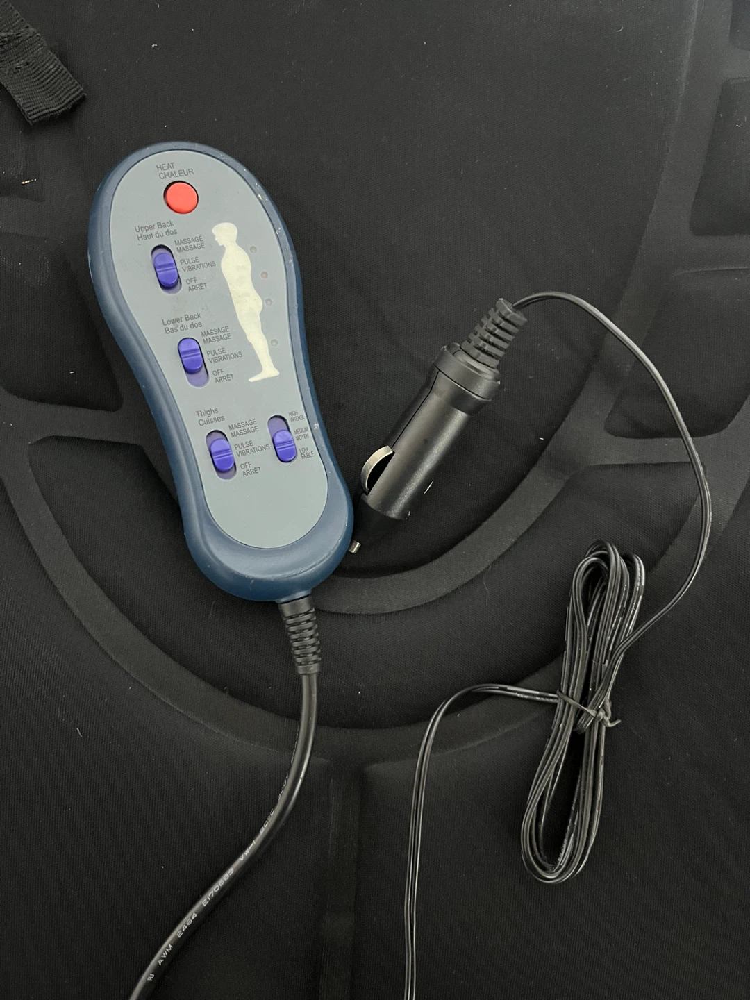 Comfort brand heated and massage car seat cushion - photo 2