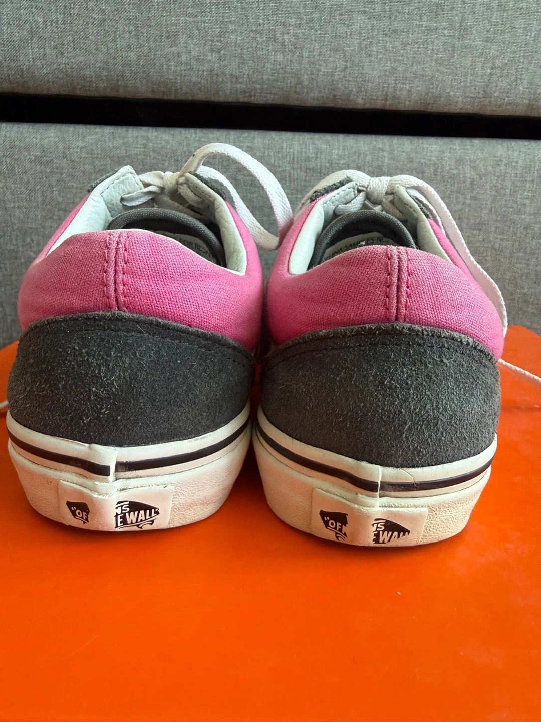 Vans Old Skool Pink Grey Suede Canvas Sneakers - photo 3
