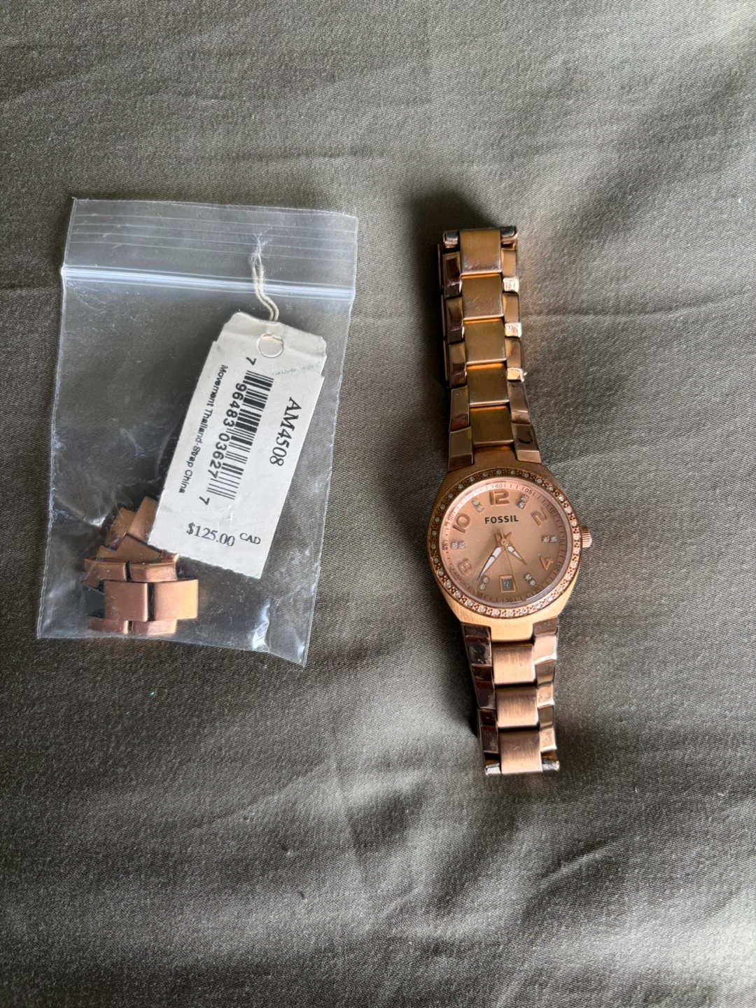 Fossil Rose Gold Tone Watch