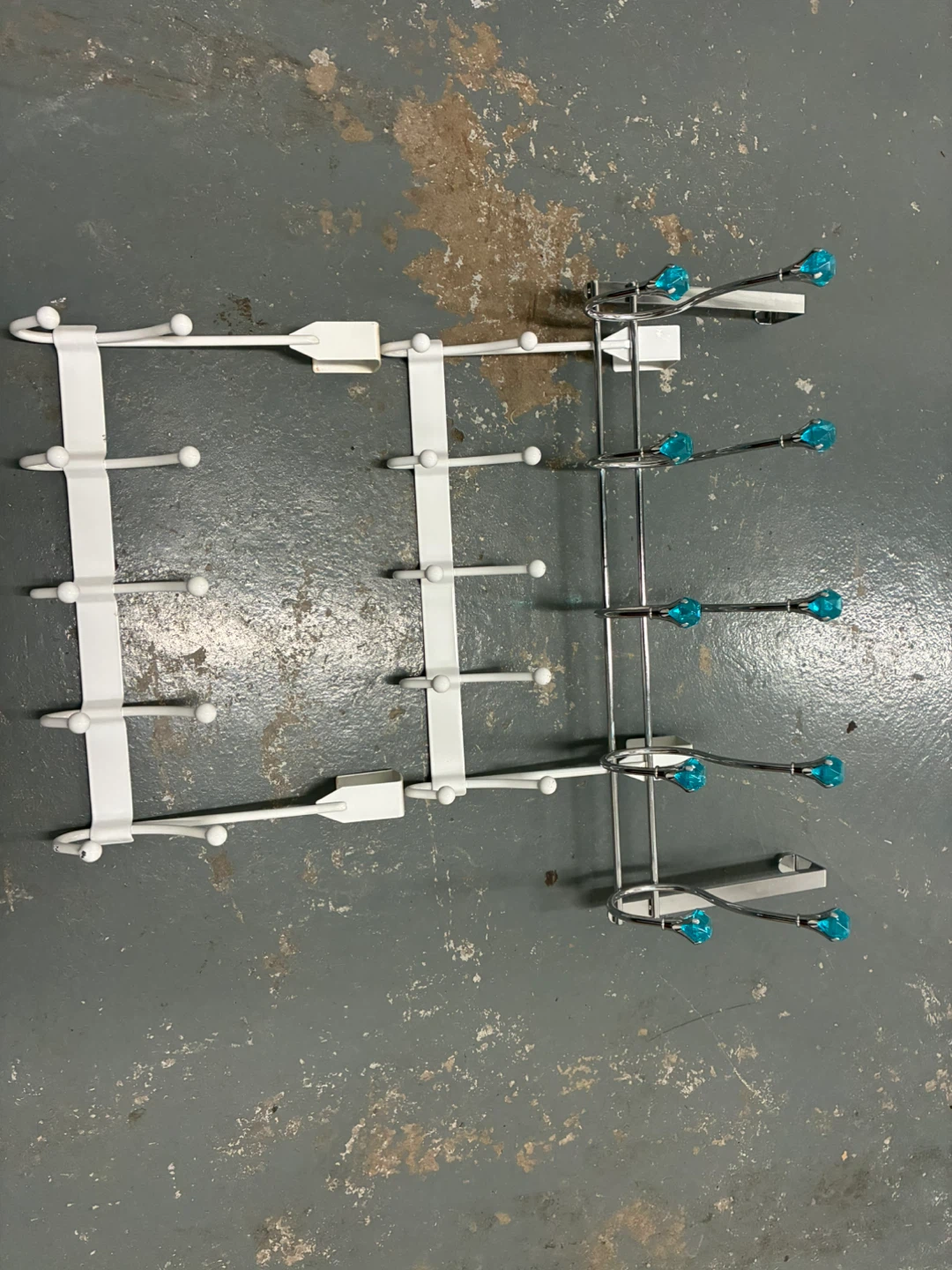 Over-the-door hook rack with turquoise accents - photo 2