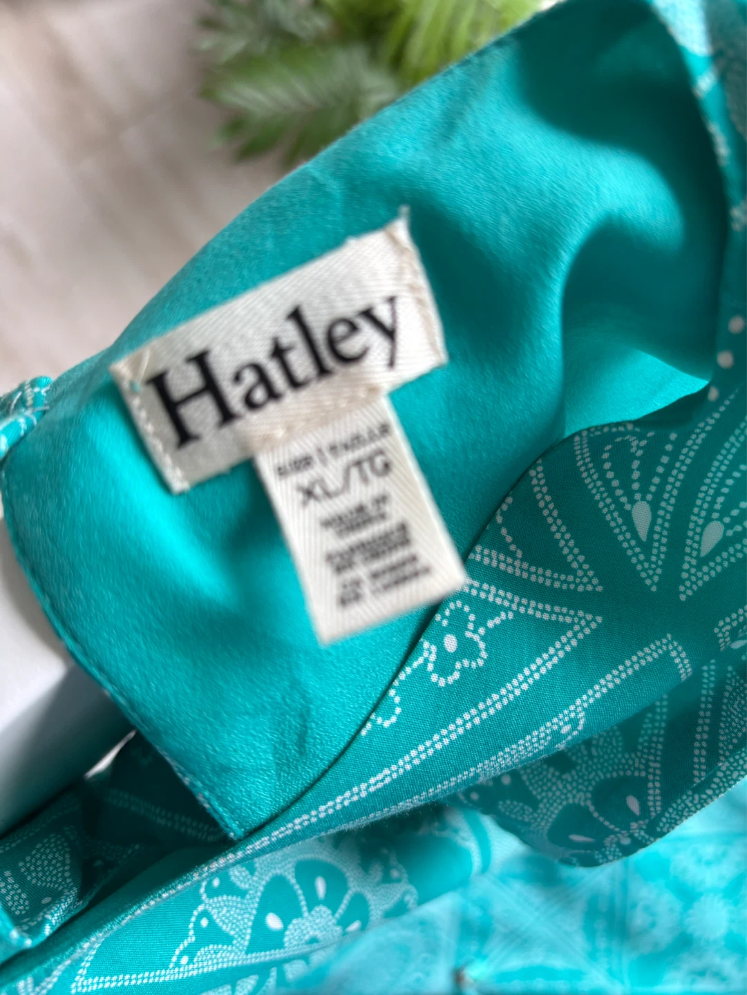 Hatley Turquoise Patterned Sleeveless Dress - XL/TG - photo 3