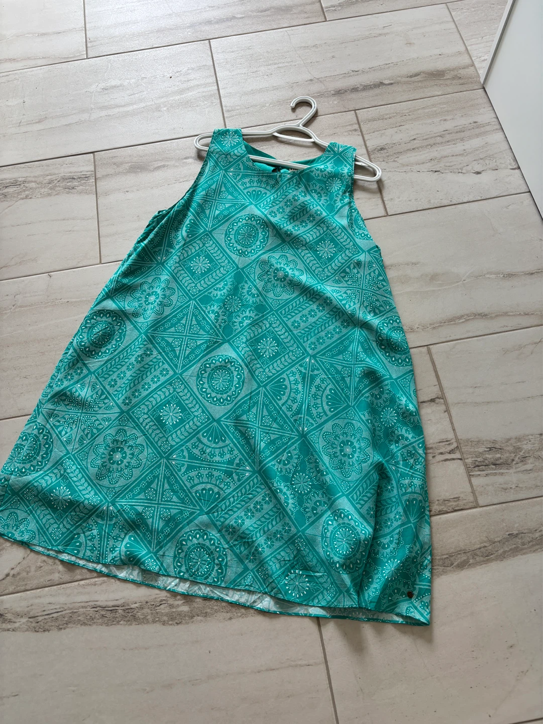Hatley Turquoise Patterned Sleeveless Dress - XL/TG - photo 5