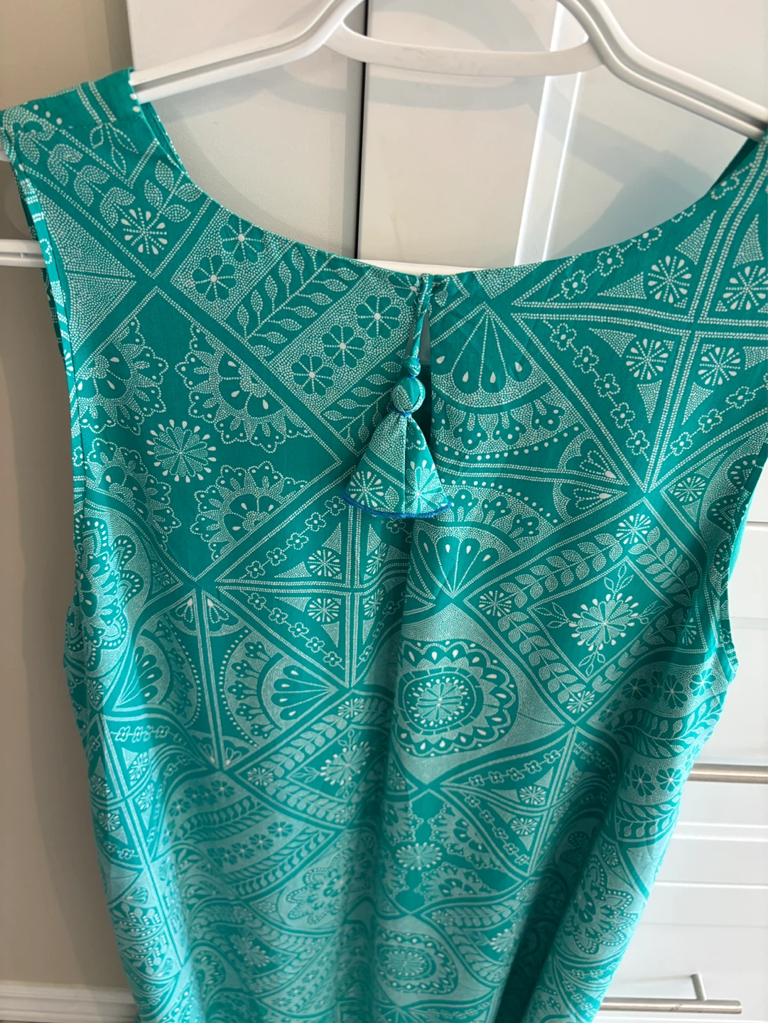Hatley Turquoise Patterned Sleeveless Dress - XL/TG - photo 2