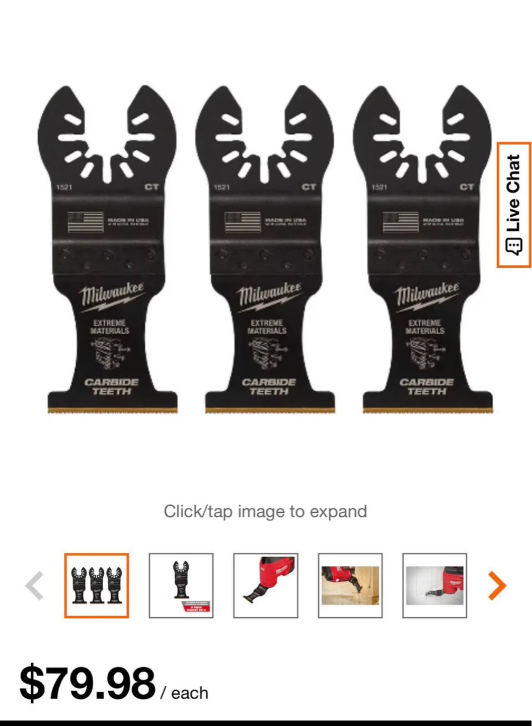 Milwaukee Extreme  Saw Blades (3-Pack)
