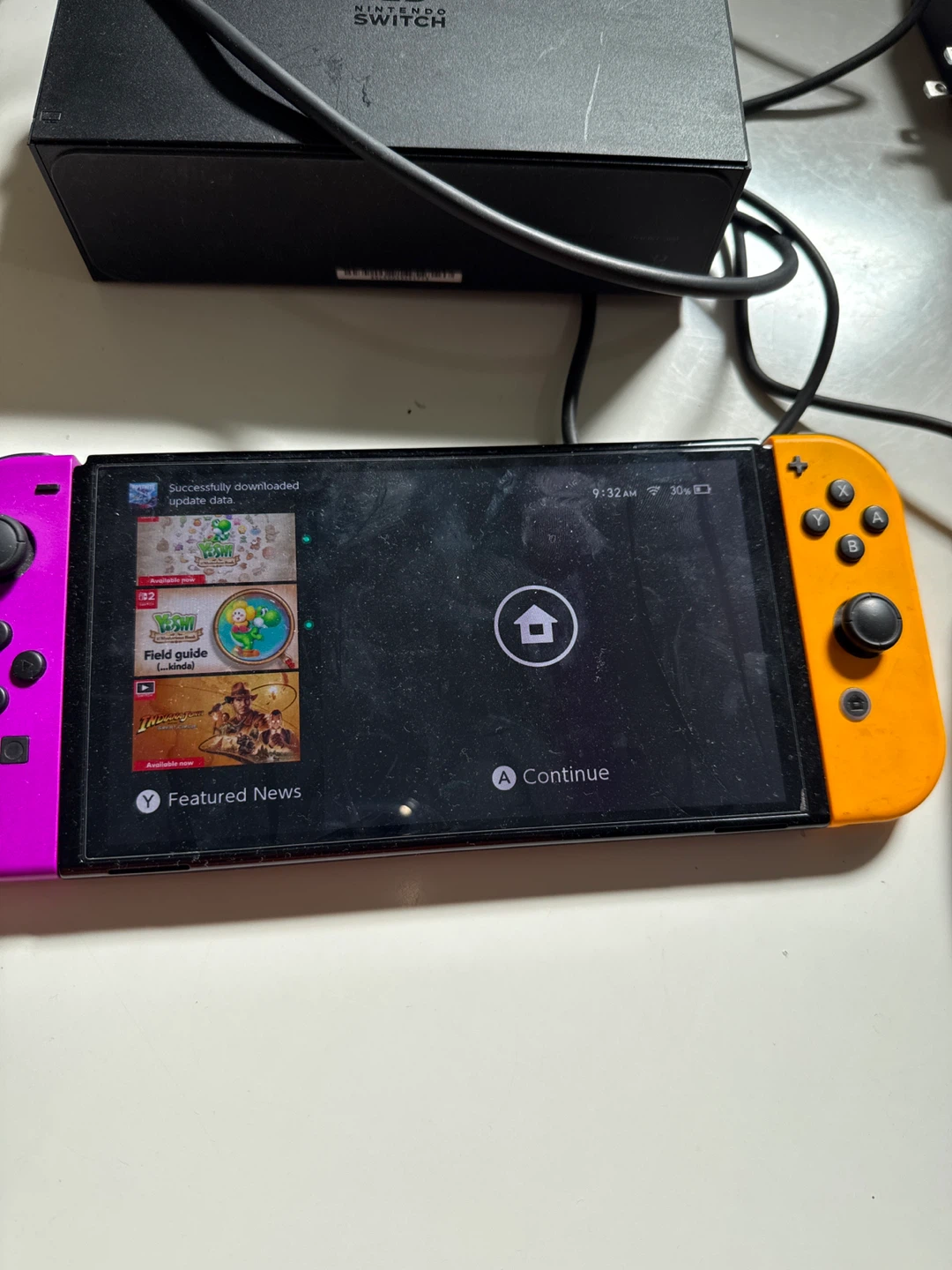 Nintendo Switch Console with Neon Red and Blue Joy-Cons - photo 2