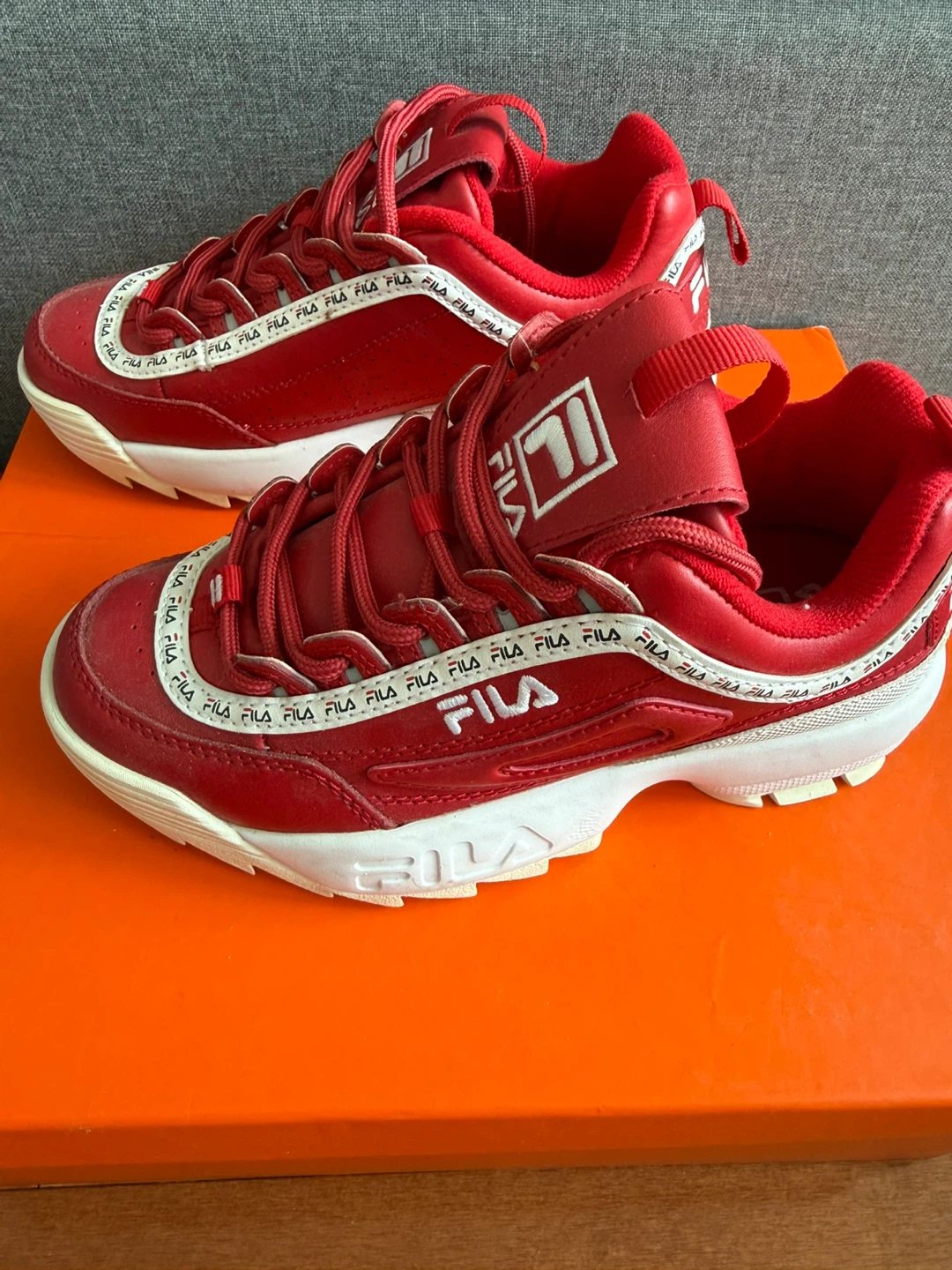 Fila Disruptor II Red Sneakers size 5 - photo 2