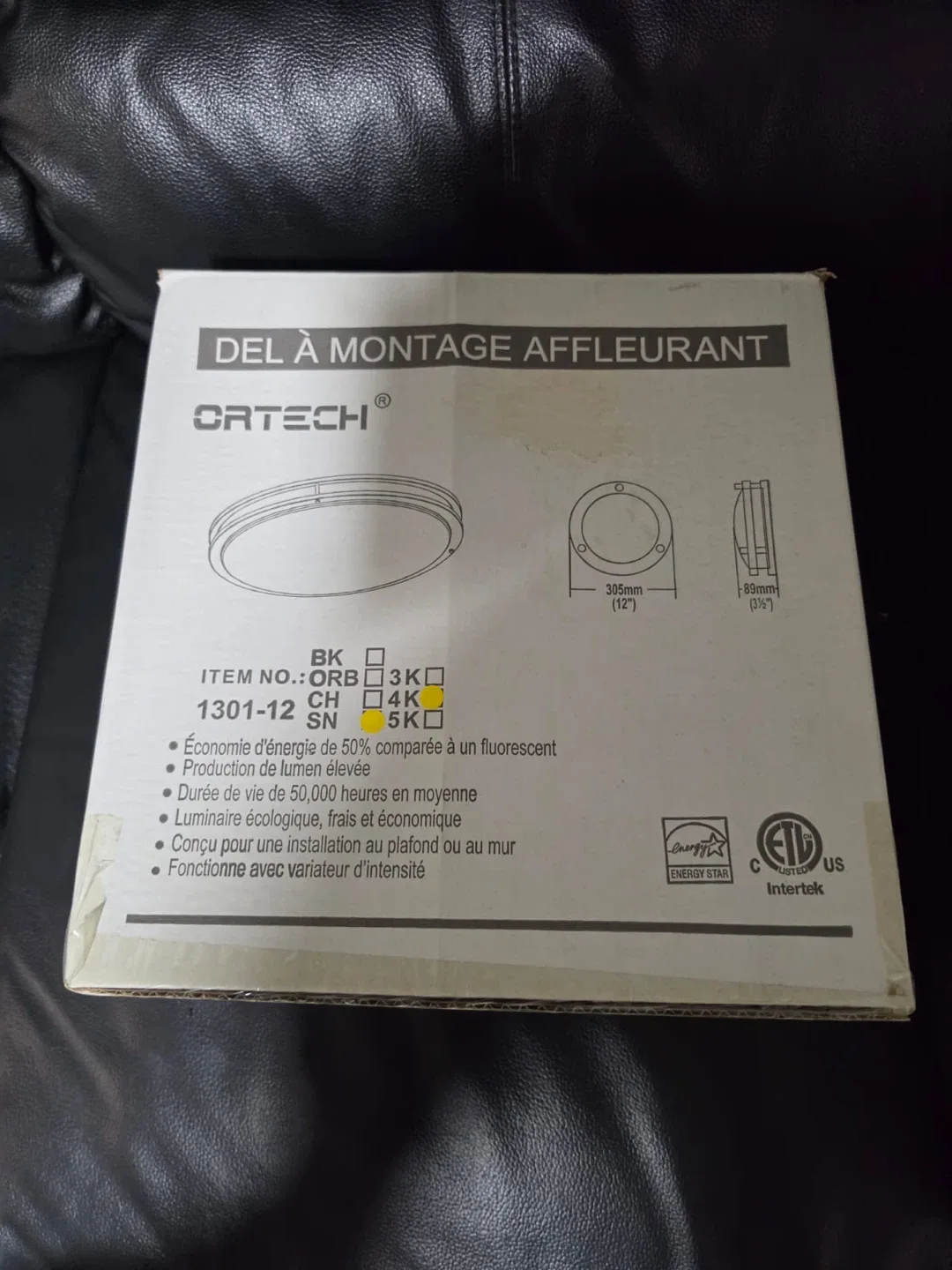 ORTECH Flush Mount LED Ceiling Light 14 inch - photo 2