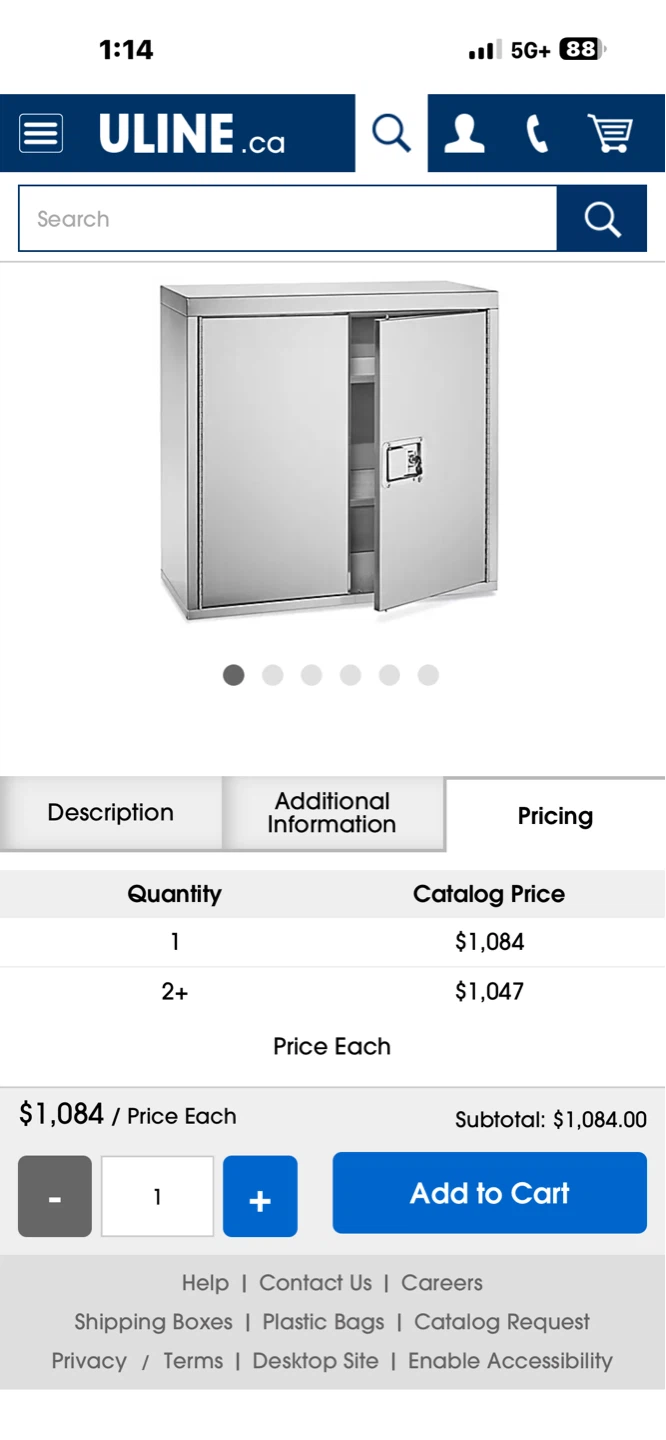 Stainless Steel Wall-Mount Cabinet - 30 x 12 x 30"