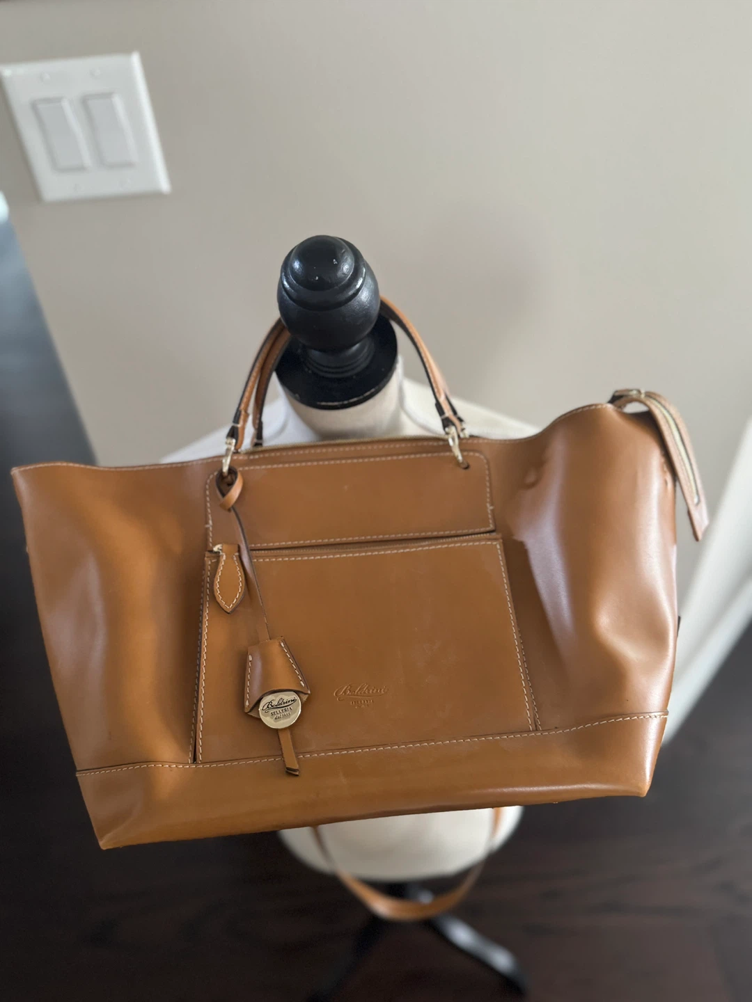 Baldini "Sellaeria" Leather Tote Bag - photo 5