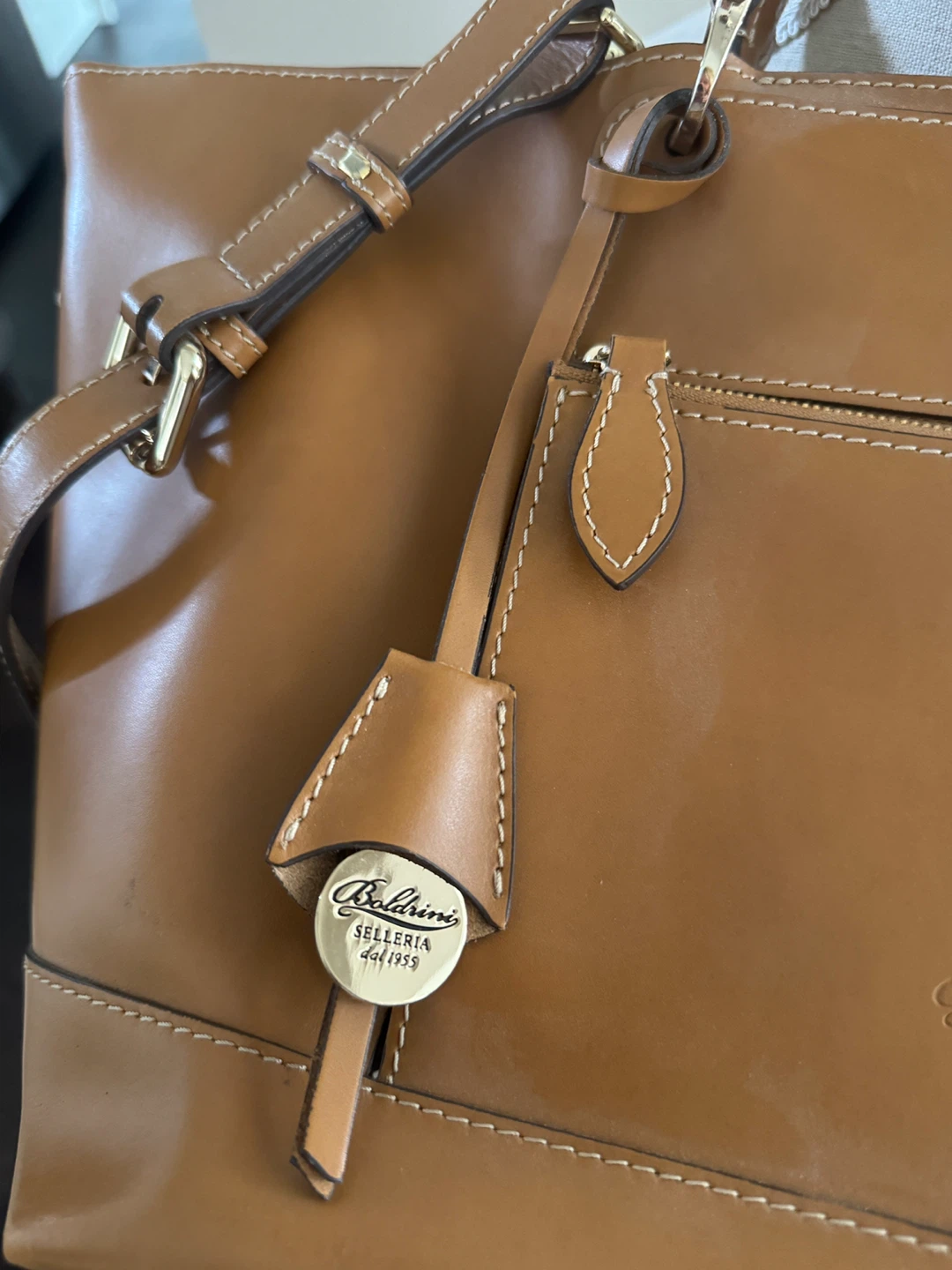 Baldini "Sellaeria" Leather Tote Bag - photo 2