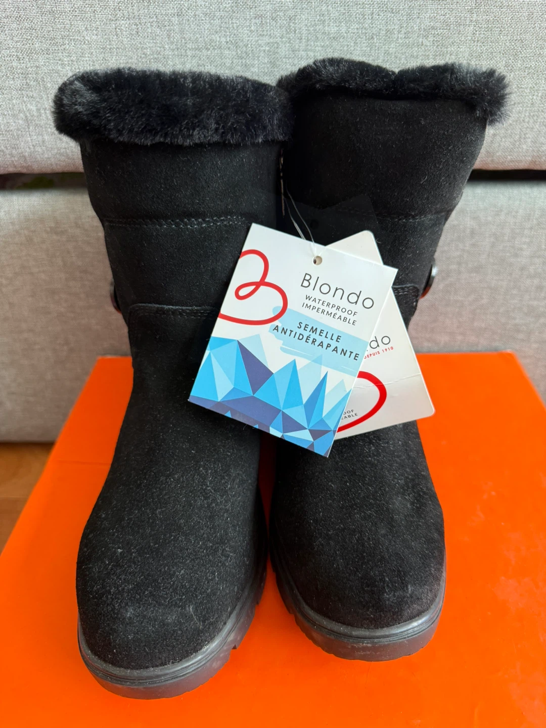 Naturalizer Blondo Black Waterproof Winter Boots