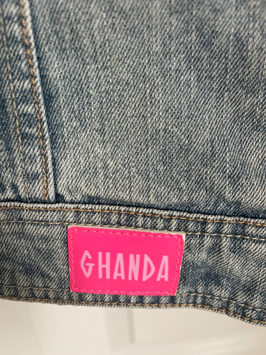 Ghanda Denim Hoodie Jacket Size 5-6 - photo 4