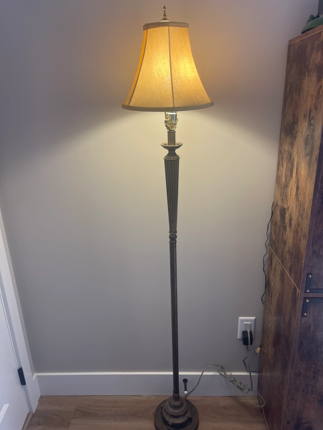 Floor Lamp with Fabric Shade