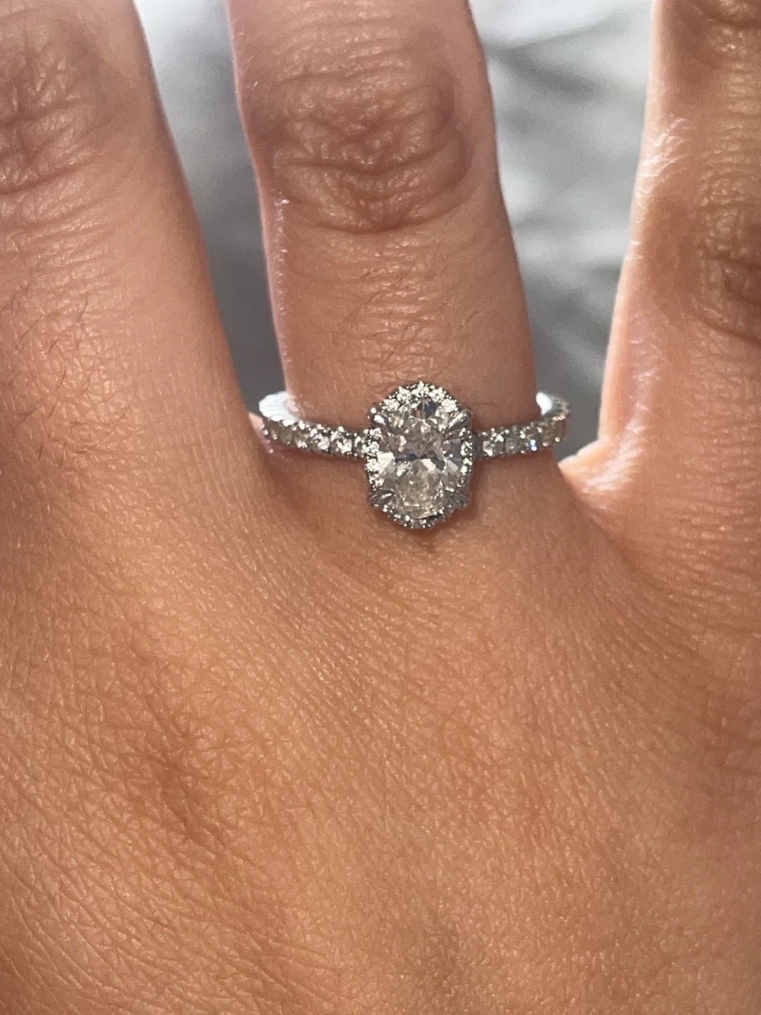 Oval Cut Diamond Engagement Ring - photo 4