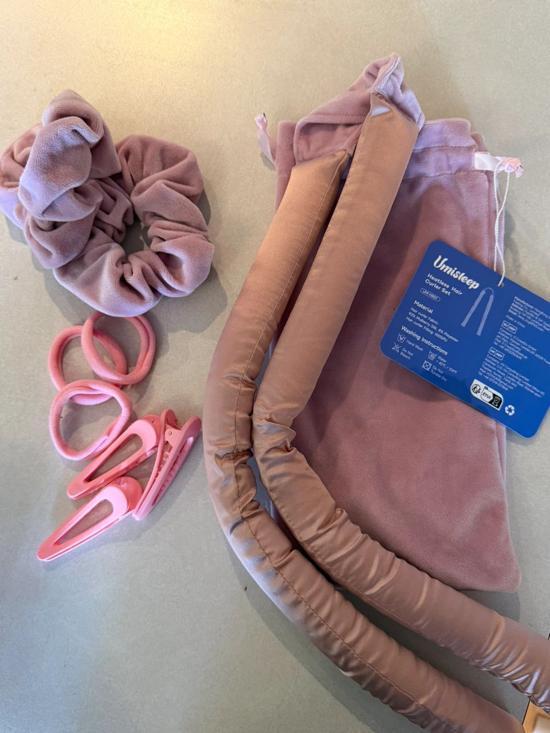 Umisleep Heatless Hair Curler Set with Scrunchies and Clips