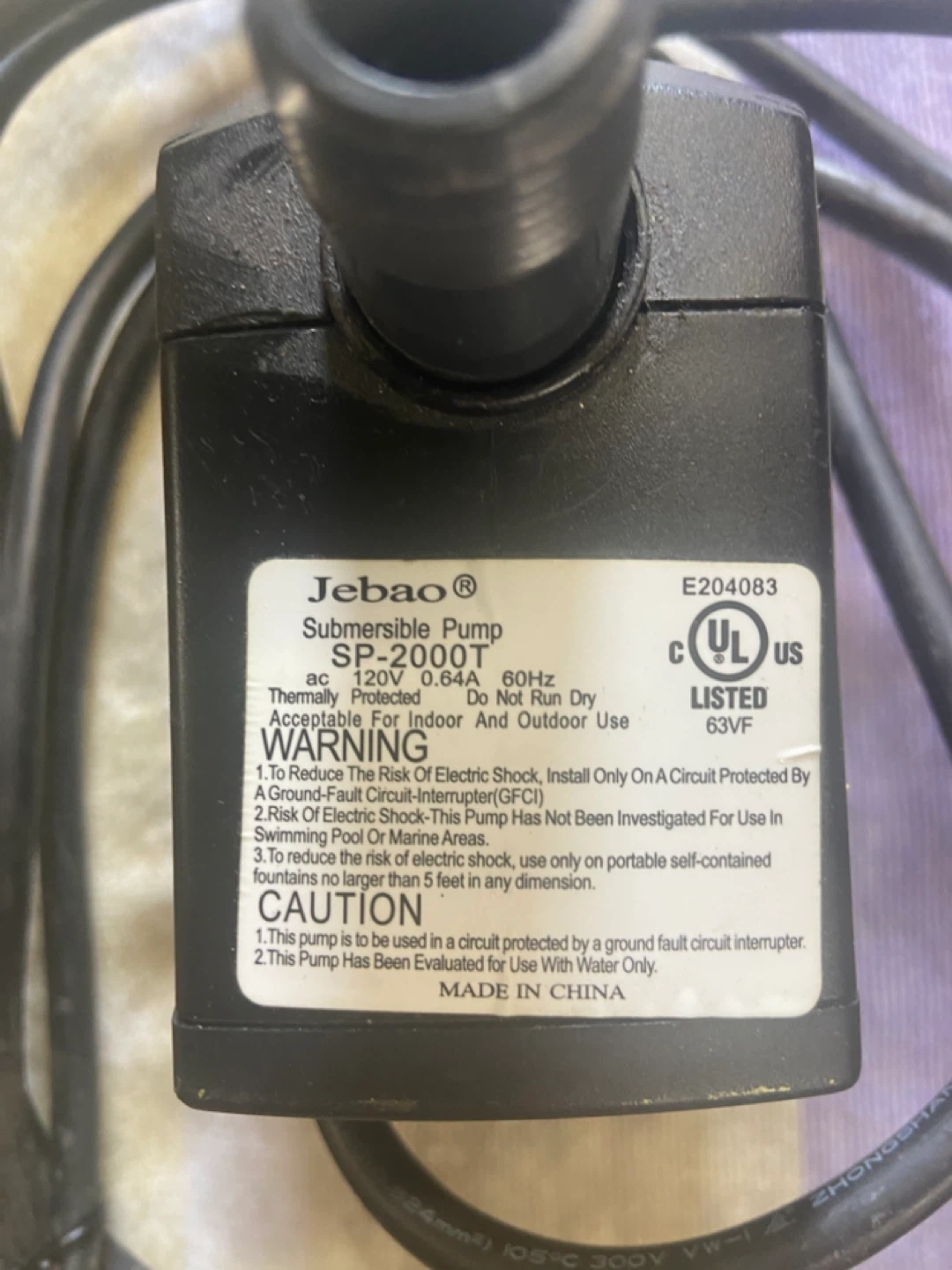 Submerge pump