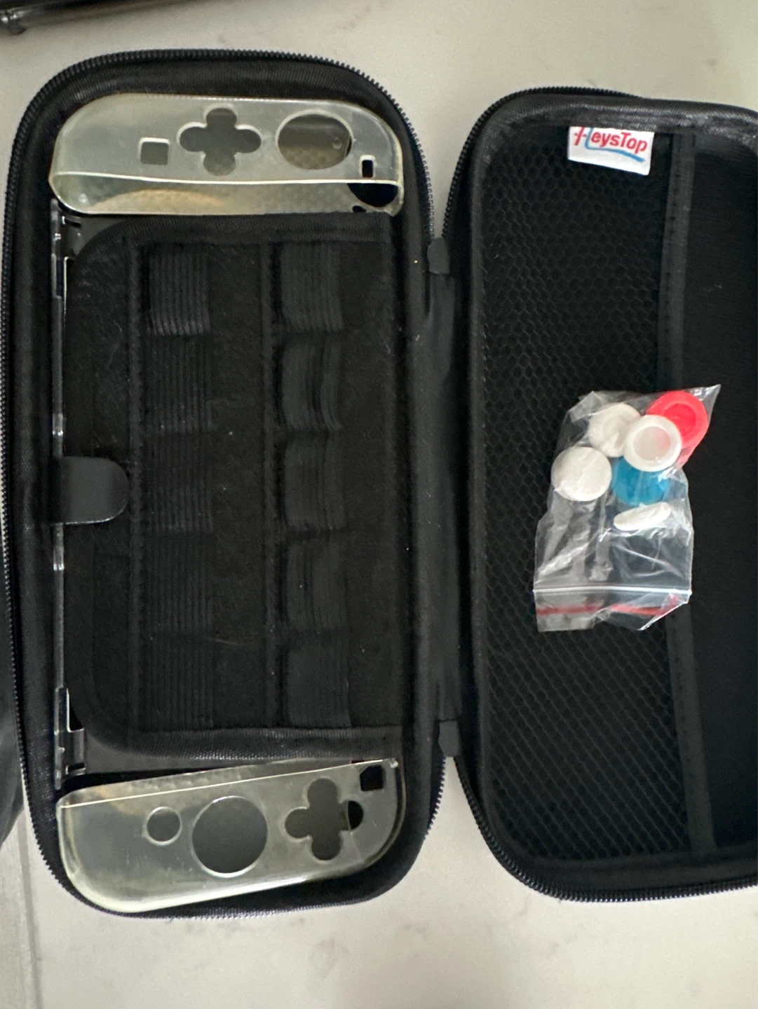 Heystop Carrying Case for Nintendo Switch with Thumb Grips