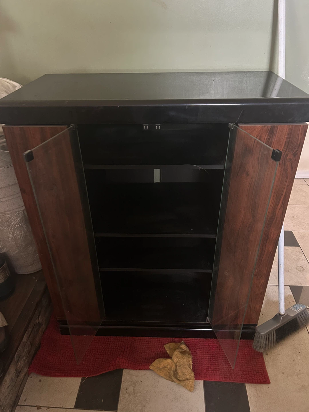 Entertainment Stand with Glass Doors - photo 2