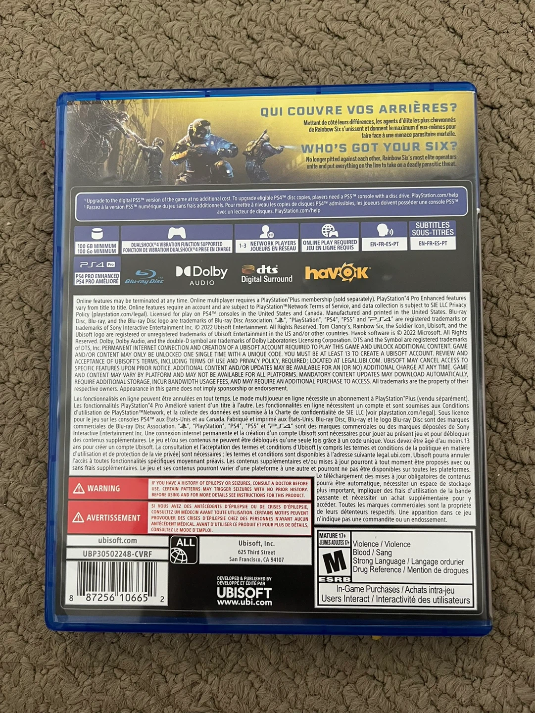 Tom Clancy's Rainbow Six Extraction PS4 Game - photo 2
