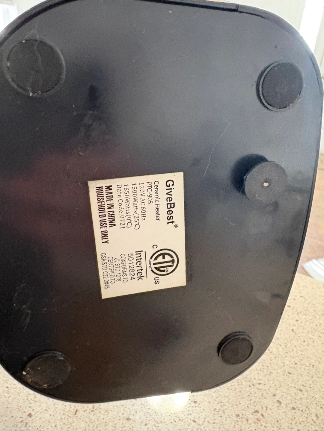 GiveBest Ceramic Heater PTC-905 - photo 4