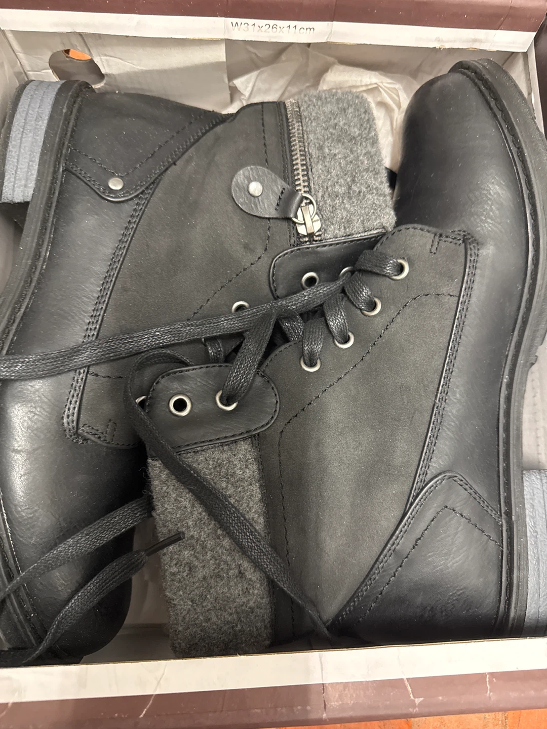 Black Regan Ankle Boots Size 11