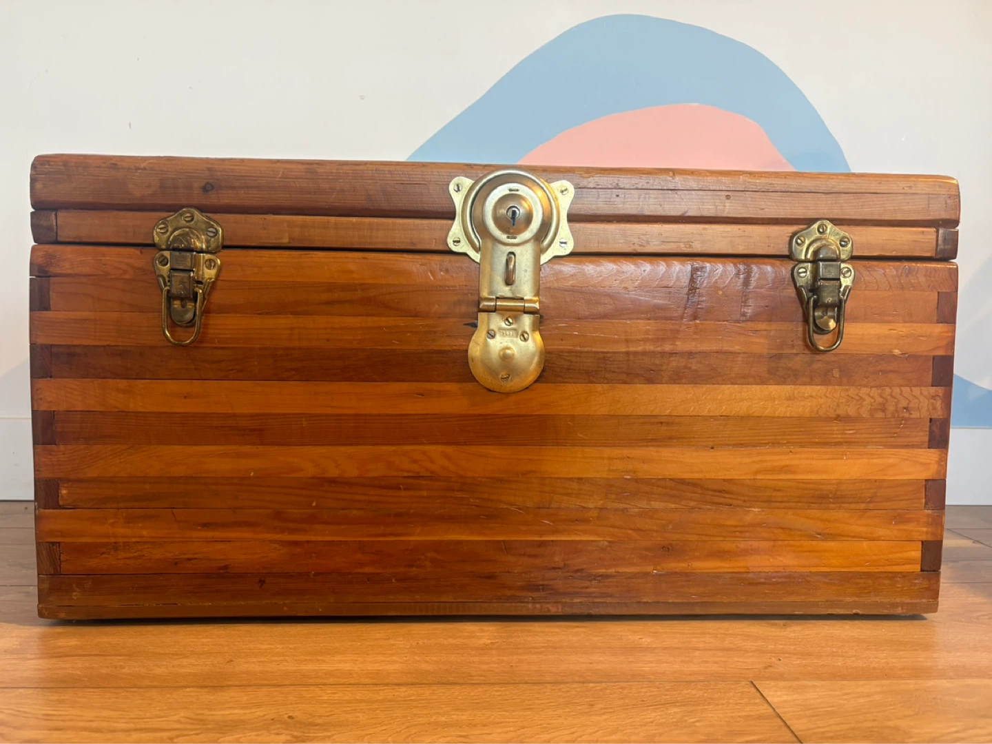Vintage Wooden Storage Trunk - photo 5