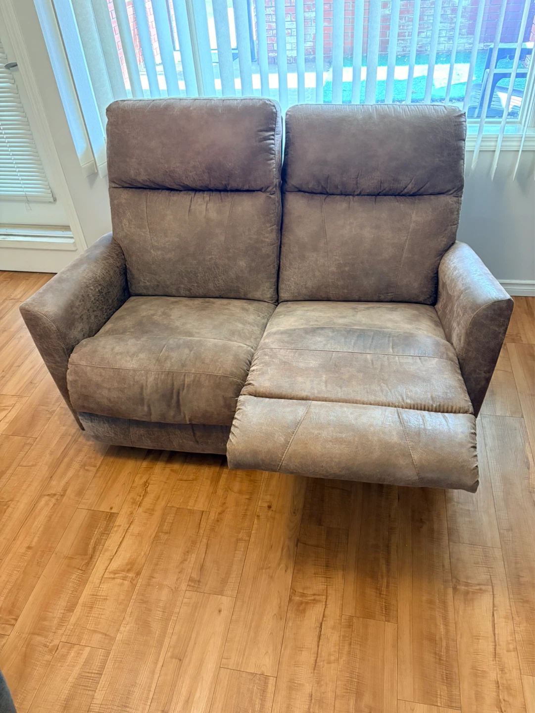 LaZBoy Odon Loveseat Recliner - Brown Fabric - photo 2