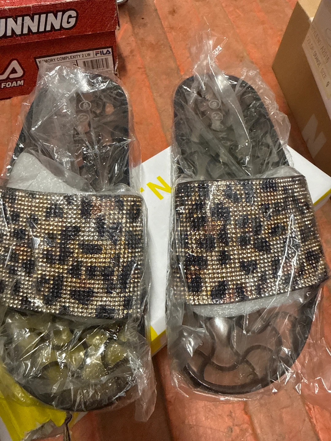 G.N.D. Leopard Slide Sandals Size 9