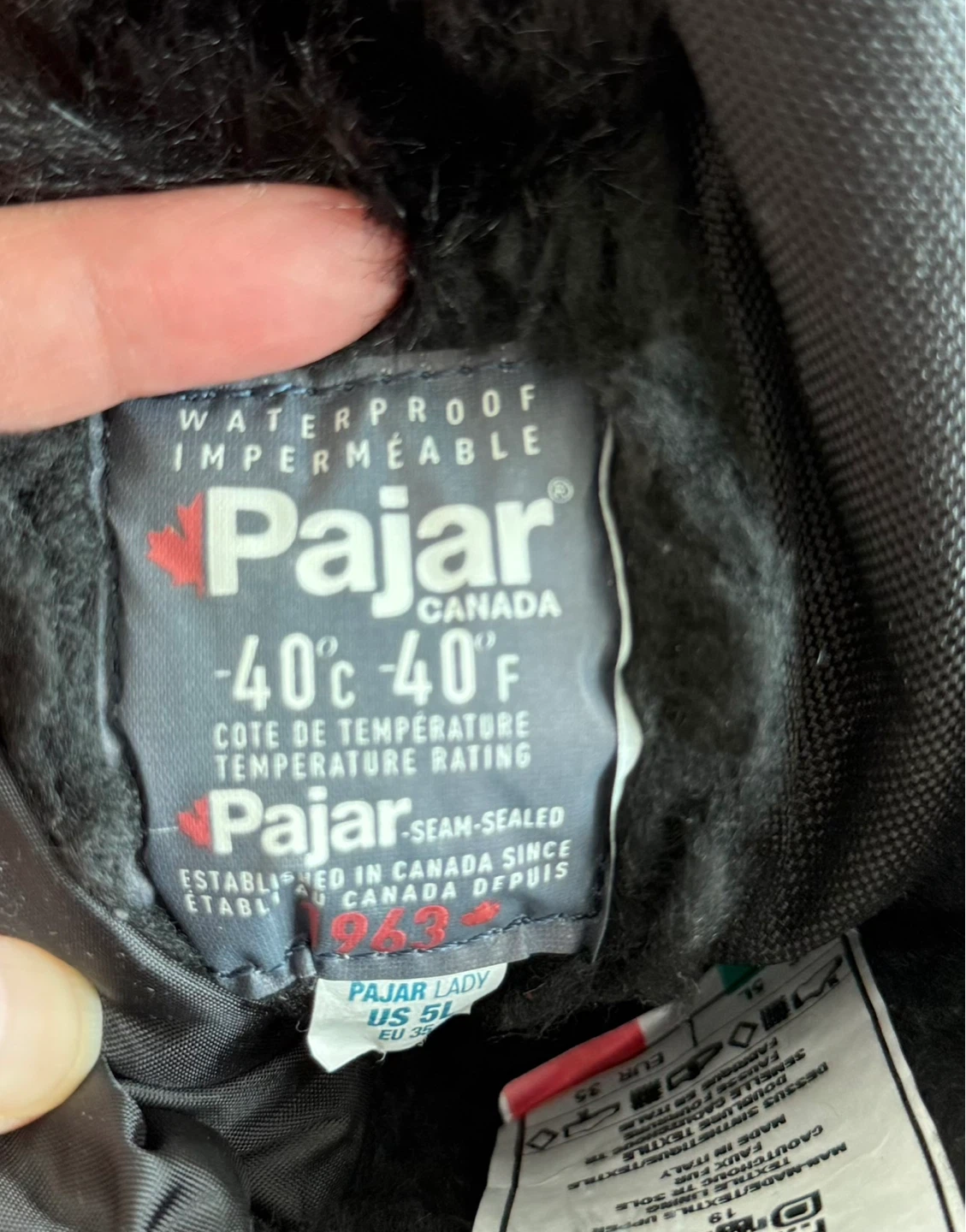 Pajar Canada Women's Winter Boots - Size 5 - photo 5