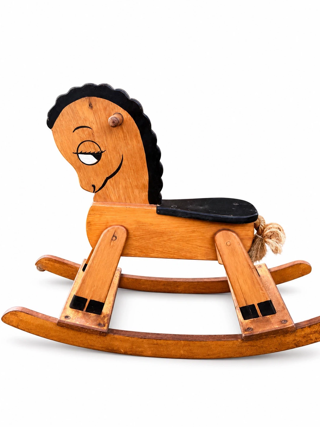 Antique Wooden Rocking Horse