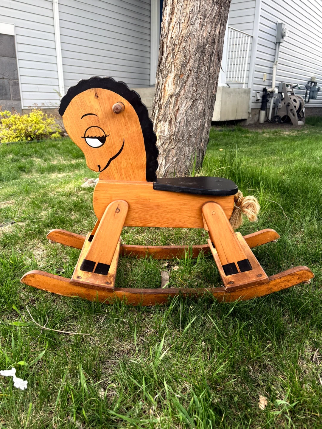 Antique Wooden Rocking Horse - photo 3