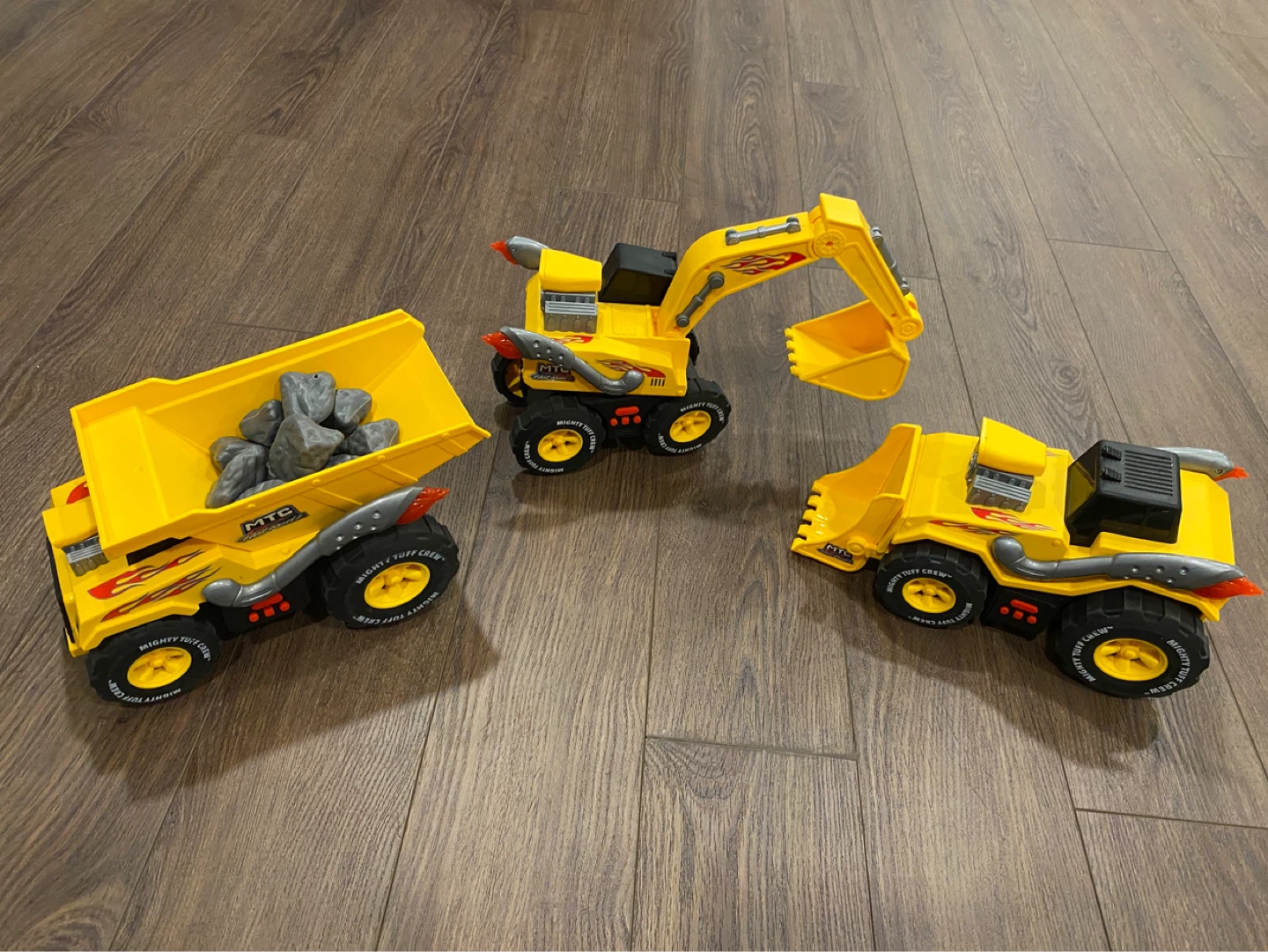 MTC Hot Rods Construction Vehicles Toy Set