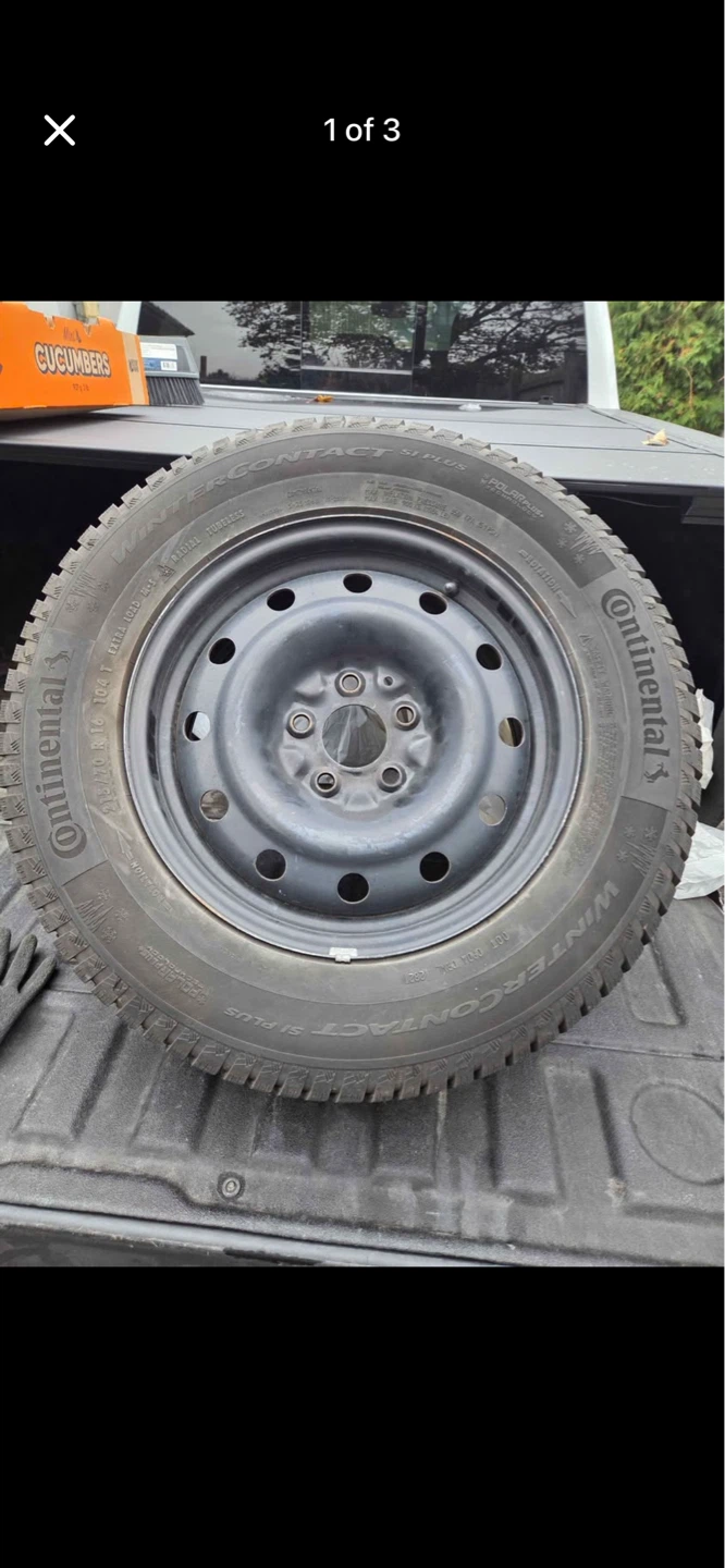 Continental WinterContact Tire and Rim