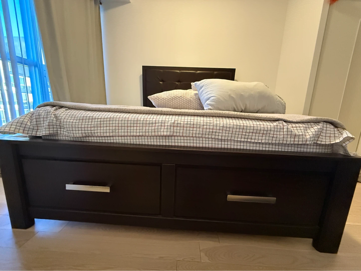 Queen Bed Frame with Storage Drawers - photo 4