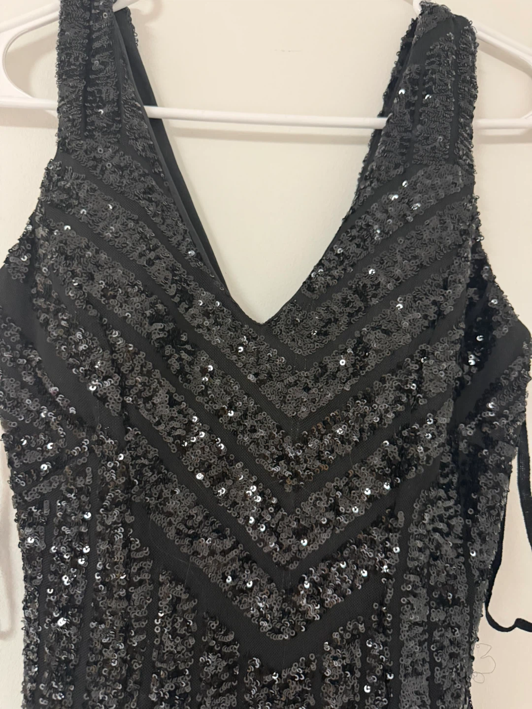 Black Sequin Mermaid Gown - photo 3