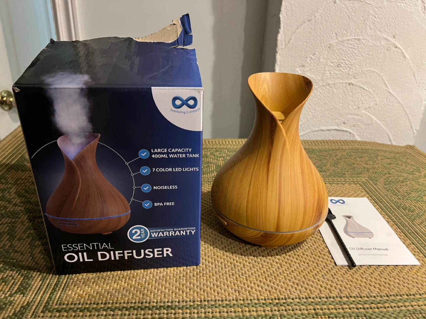 Everlasting Comfort Essential Oil Diffuser